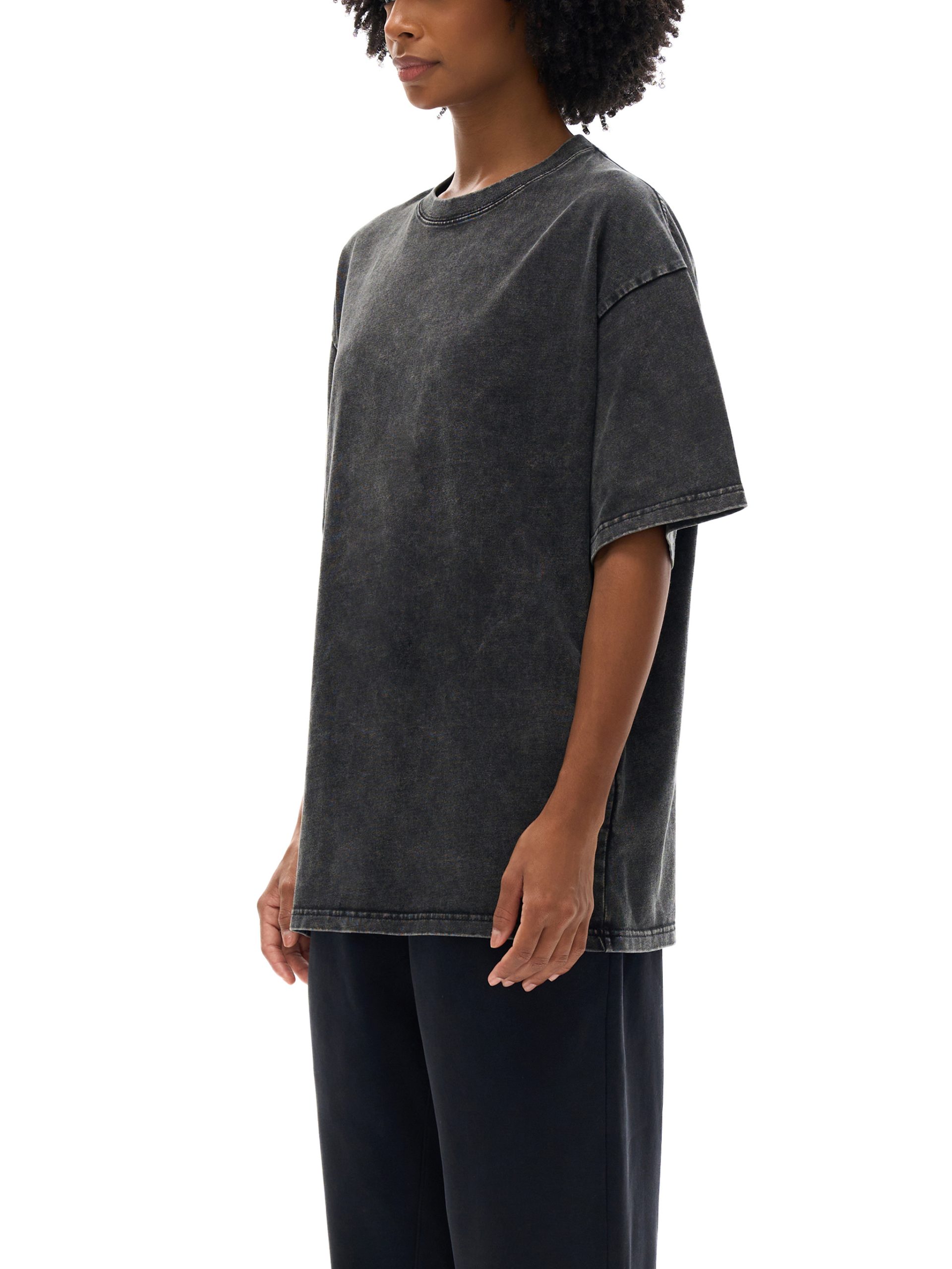 Snow Washed Oversized Cotton T-Shirt - Image 10
