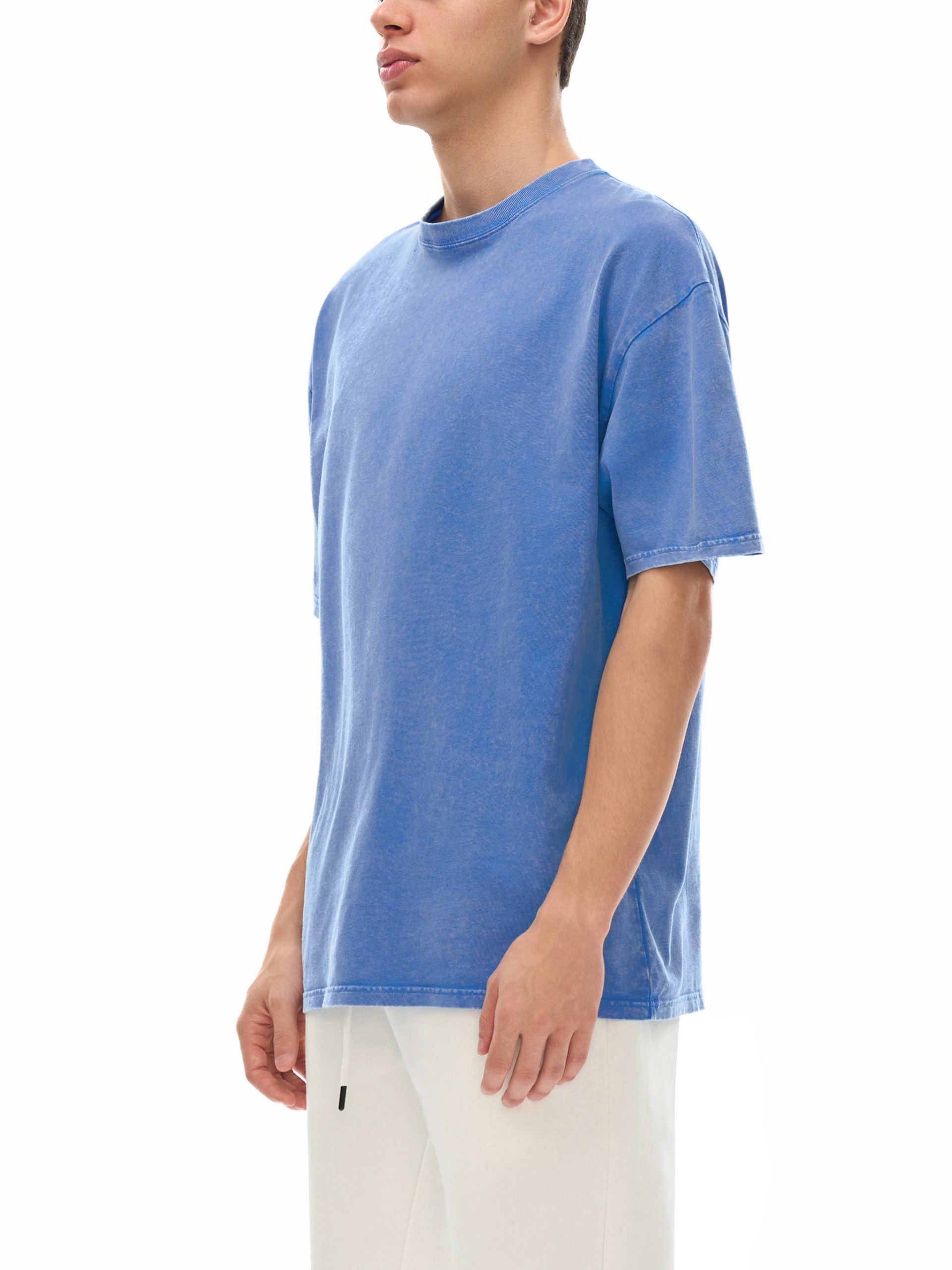 Snow Washed Oversized Cotton T-Shirt - Image 6