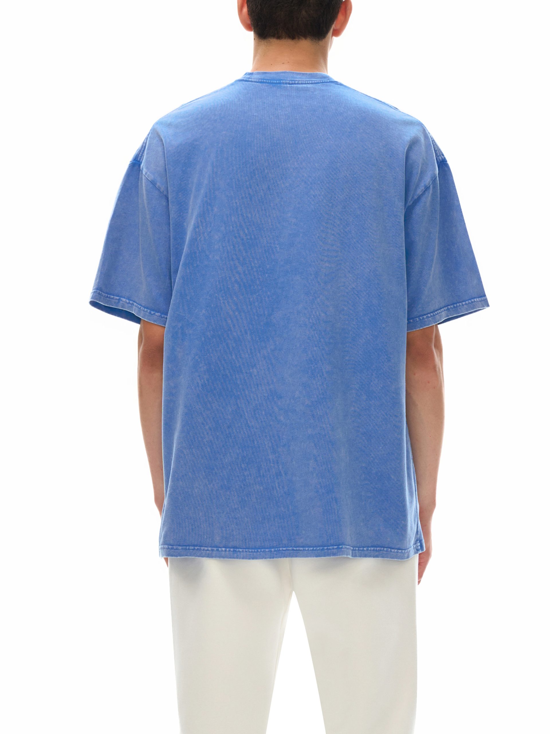 Snow Washed Oversized Cotton T-Shirt - Image 7