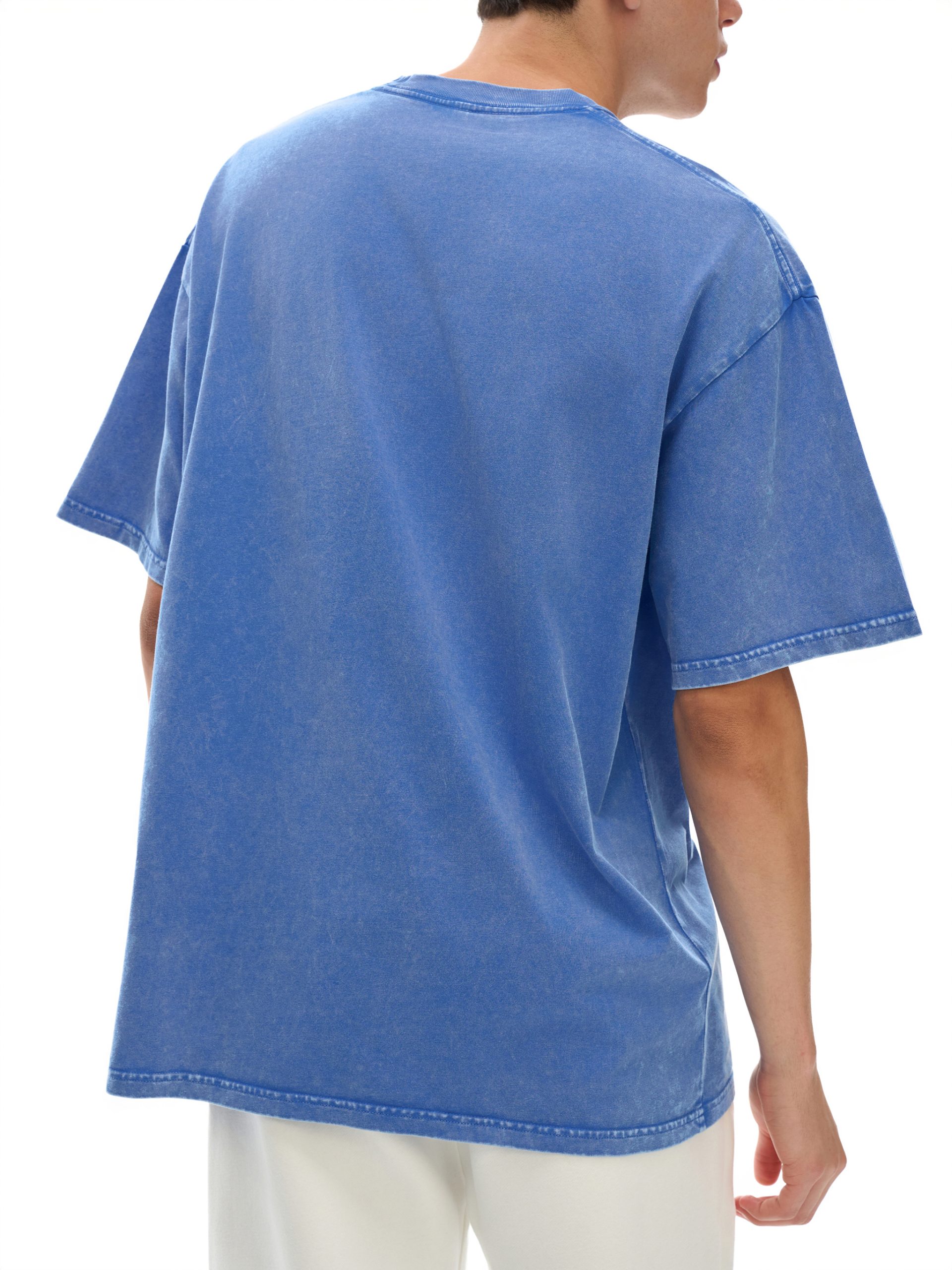 Snow Washed Oversized Cotton T-Shirt - Image 8